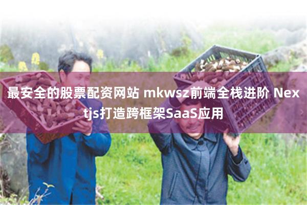 最安全的股票配资网站 mkwsz前端全栈进阶 Nextjs打造跨框架SaaS应用