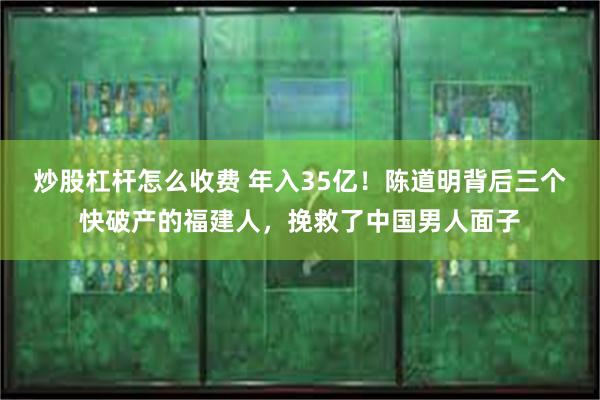 炒股杠杆怎么收费 年入35亿！陈道明背后三个快破产的福建人，挽救了中国男人面子