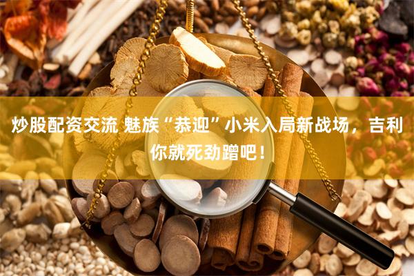 炒股配资交流 魅族“恭迎”小米入局新战场，吉利你就死劲蹭吧！