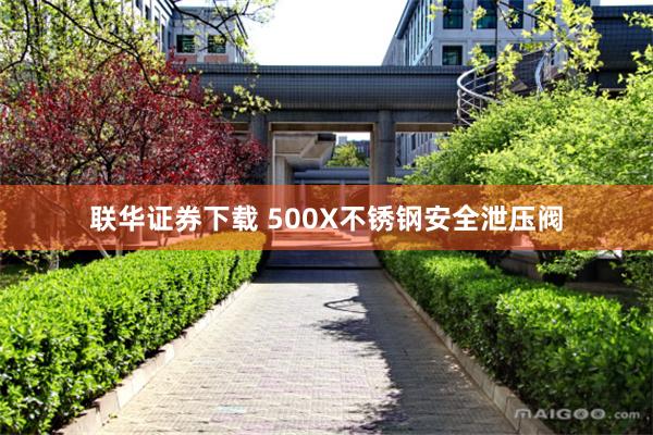 联华证券下载 500X不锈钢安全泄压阀