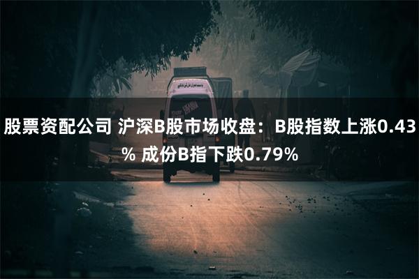 股票资配公司 沪深B股市场收盘：B股指数上涨0.43% 成份B指下跌0.79%